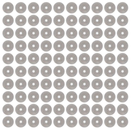 Aluminum Back Up Washer 3/16IN 100PK