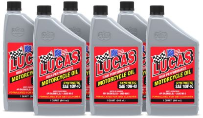 Motorcycle Oil 10w40 Synthetic Case 6x1 Quart