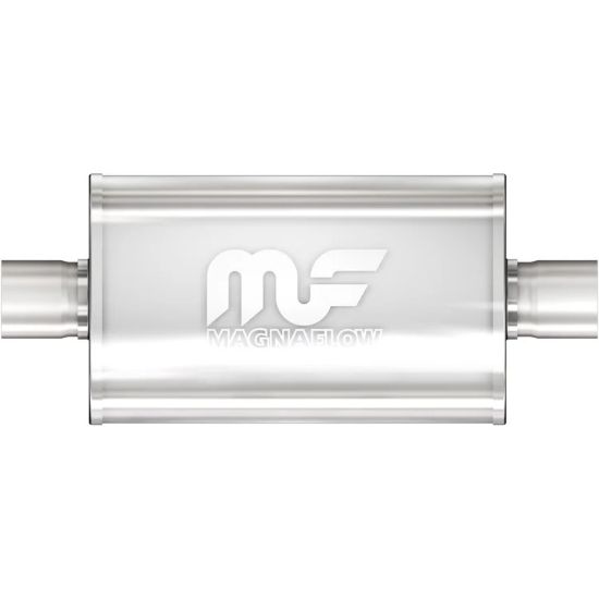 Stainless Muffler 2.5in Center In / Out