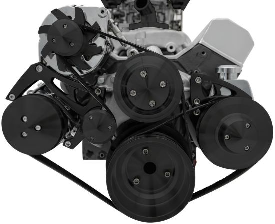 SBC Ultra Serpentine Conversion Kit Black
